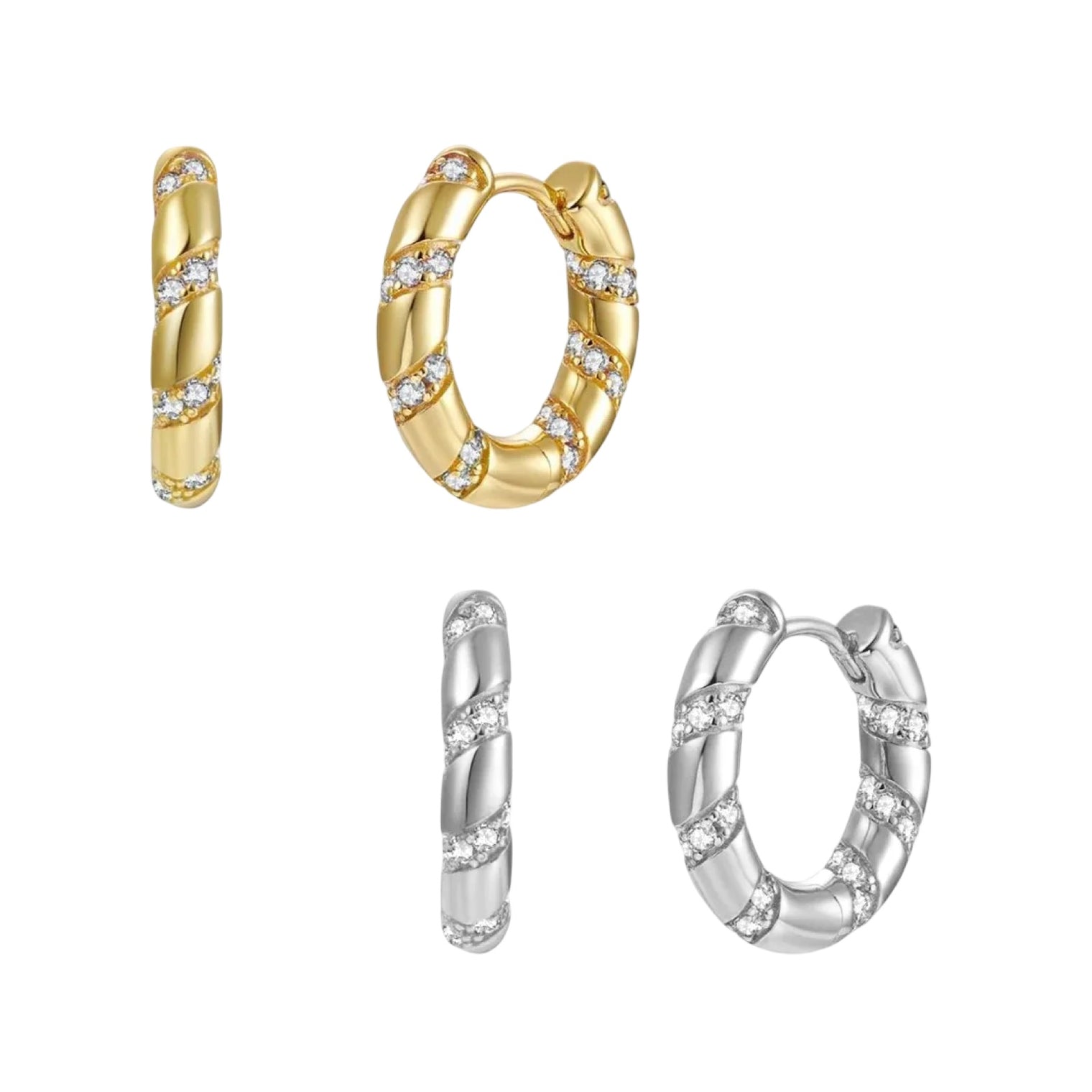 Twisted Glow Hoops