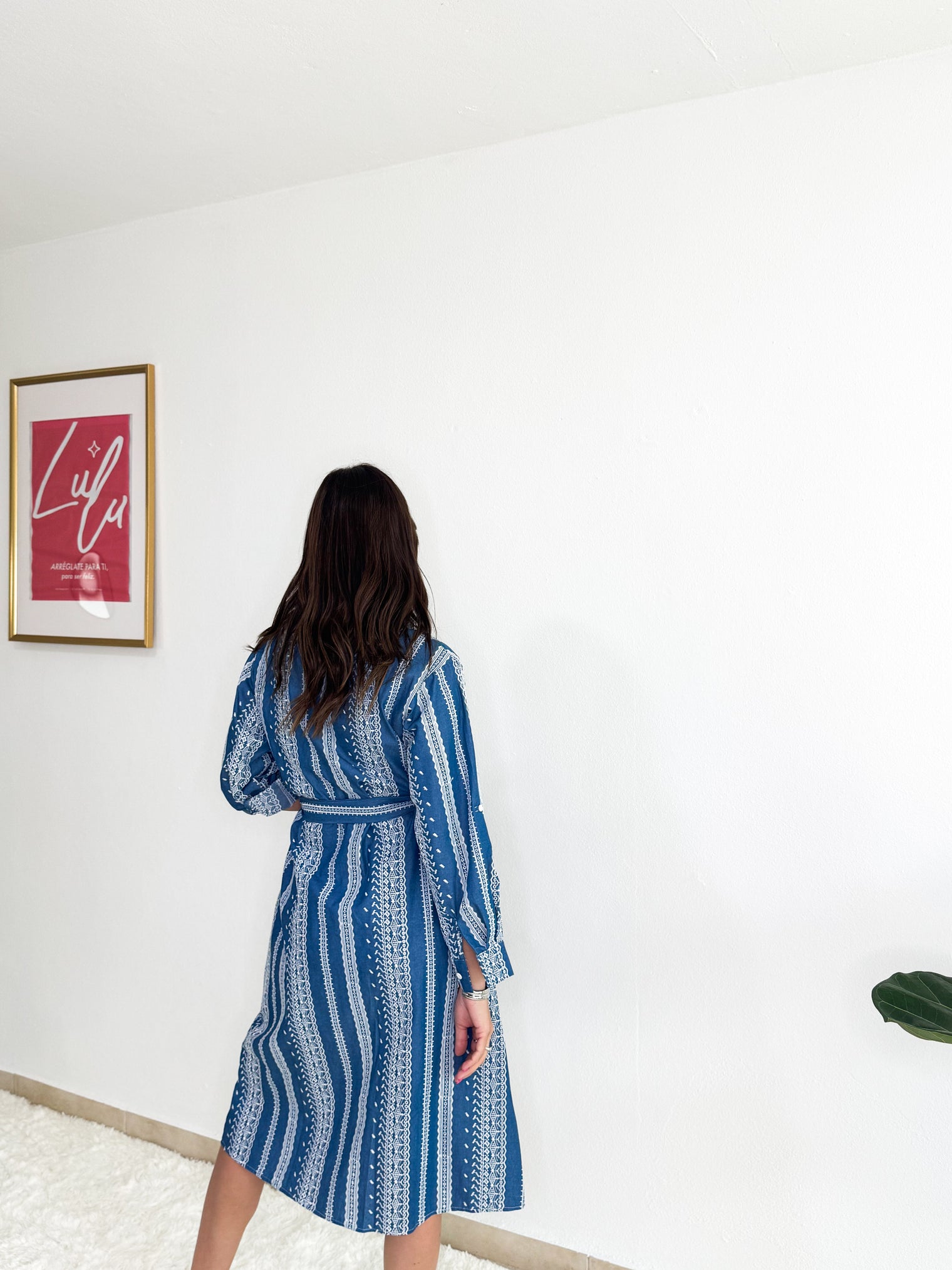 Blue Shirt Dress