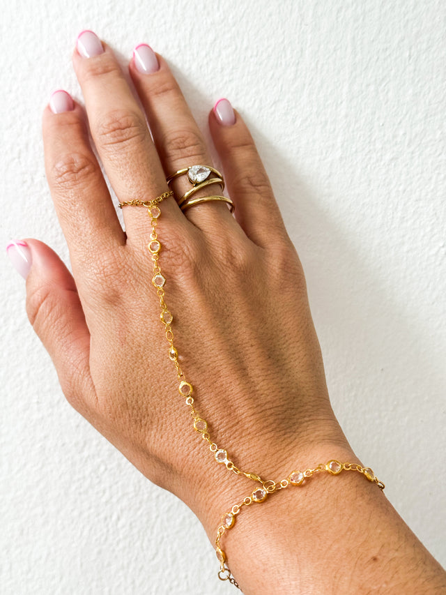 Luna Crystal Hand Chain