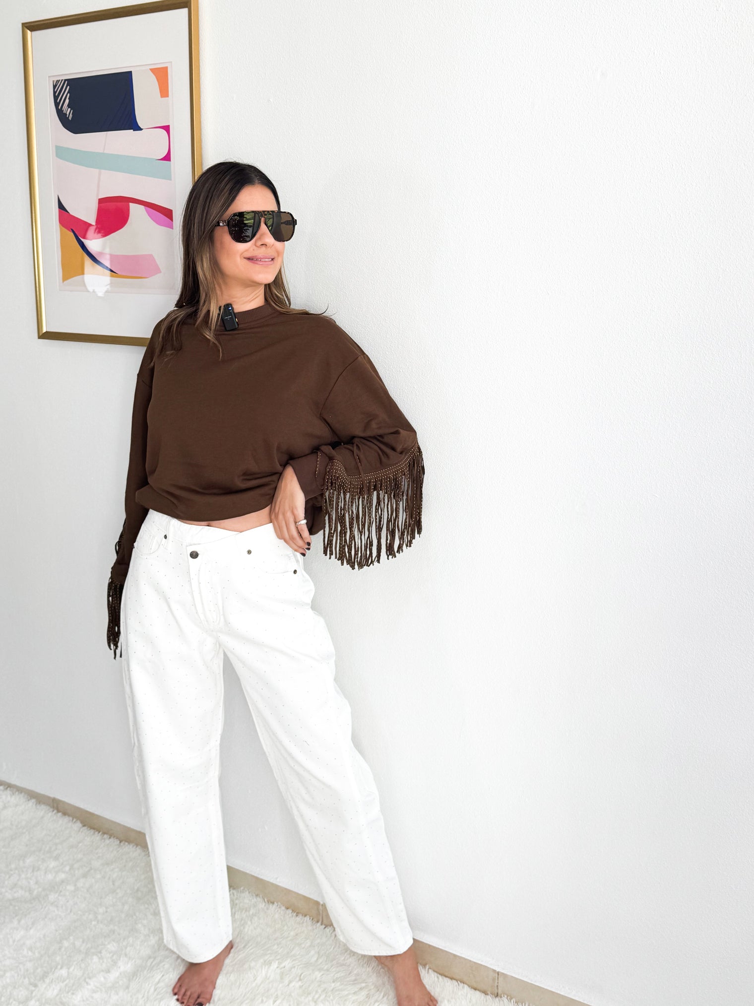 White Barrel Jeans