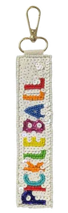 Sequin & Bead Keychain Wristlet — Choose Your Vibe