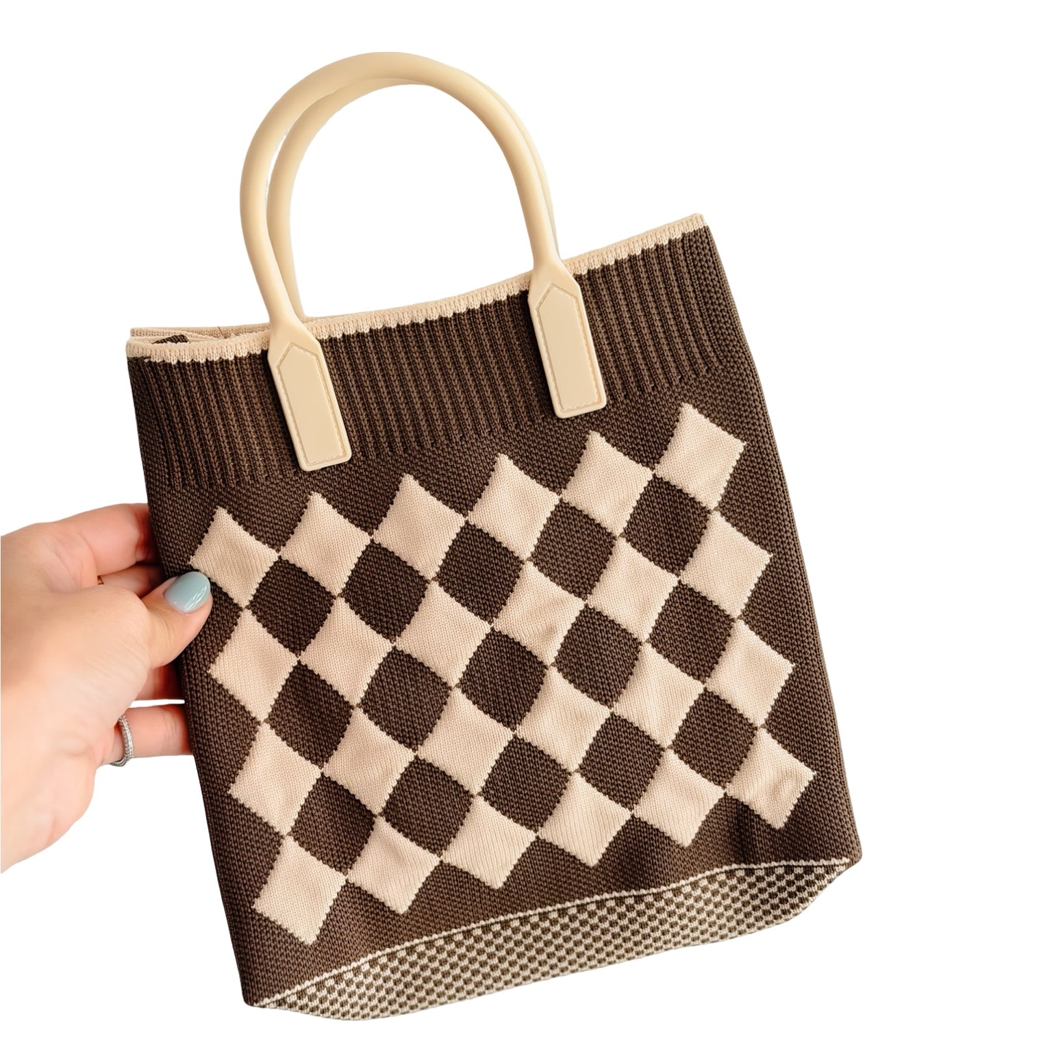 Knit Crossbody Tote