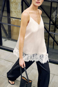 Lace Trim Tank Top