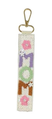 Sequin & Bead Keychain Wristlet — Choose Your Vibe