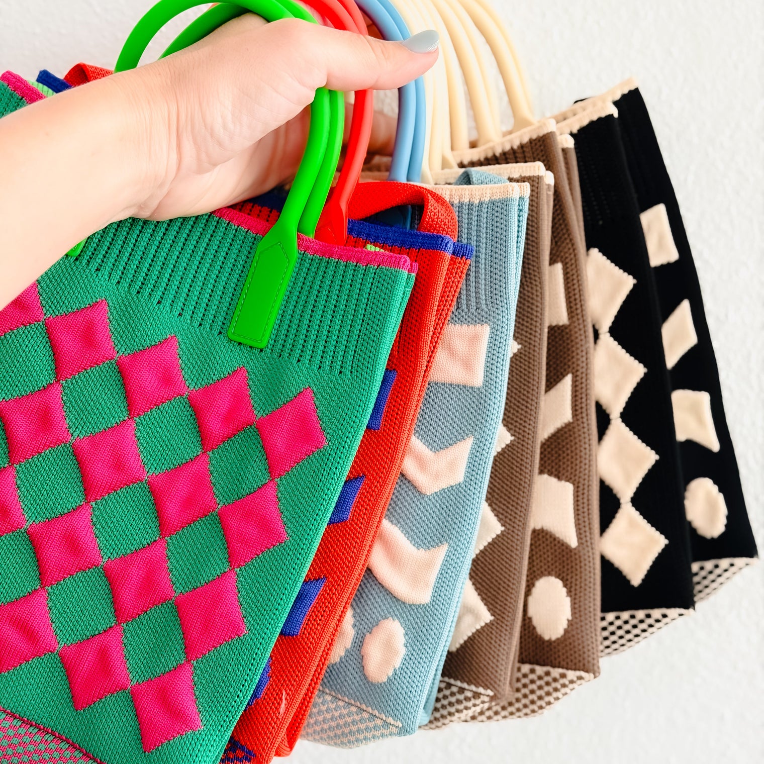 Knit Crossbody Tote