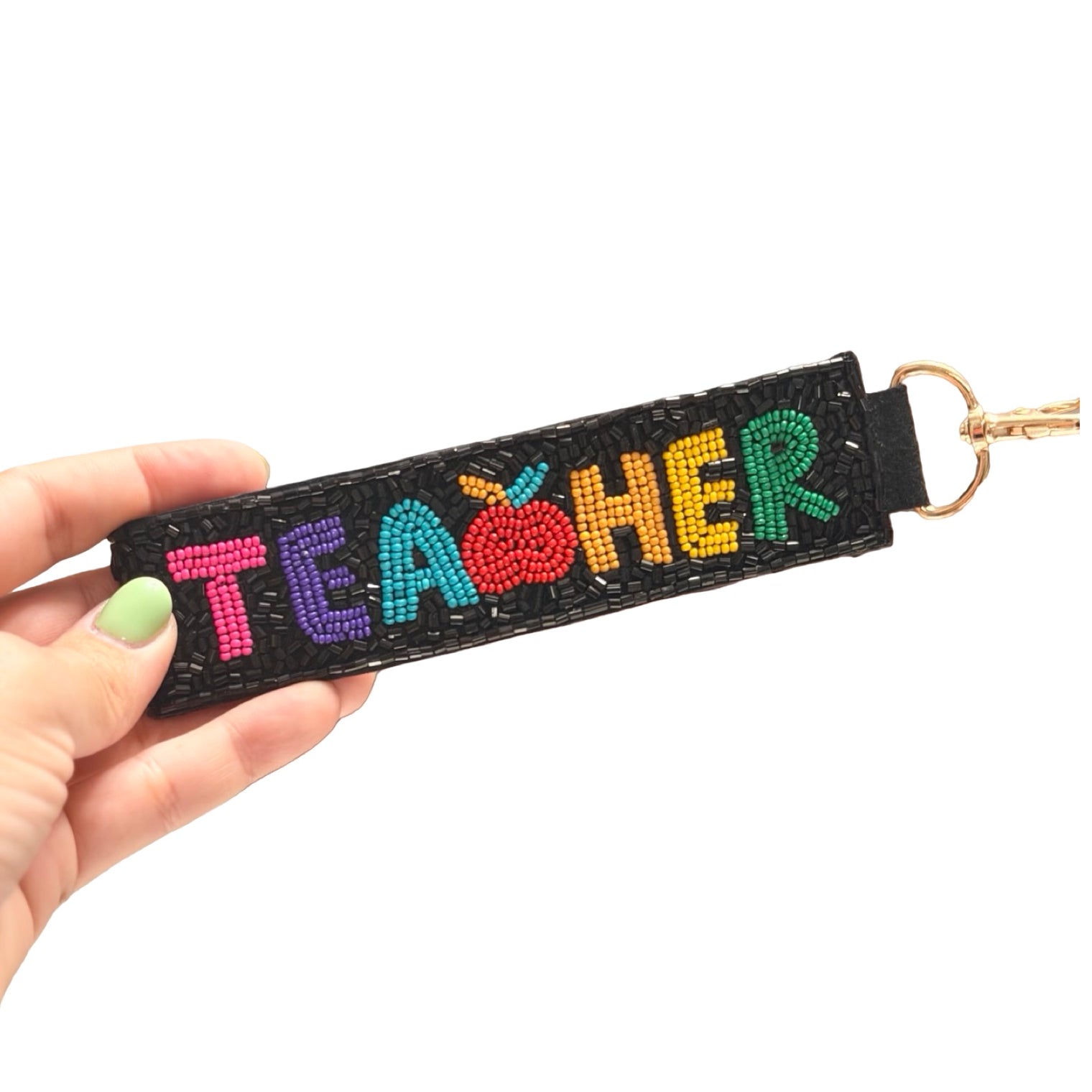 Sequin & Bead Keychain Wristlet — Choose Your Vibe