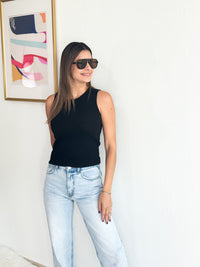 Basic Ribbed Tan Top