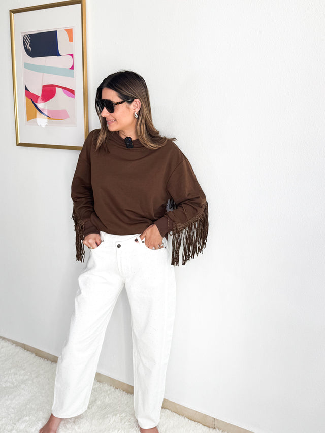 White Barrel Jeans