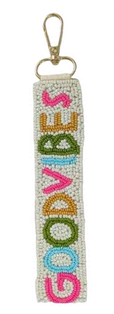Sequin & Bead Keychain Wristlet — Choose Your Vibe