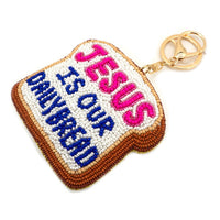 Beaded Bag Charm Keychain