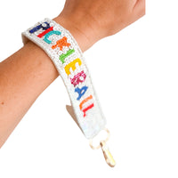 Sequin & Bead Keychain Wristlet — Choose Your Vibe