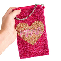 Crossbody Beaded Bag — Handmade · $24