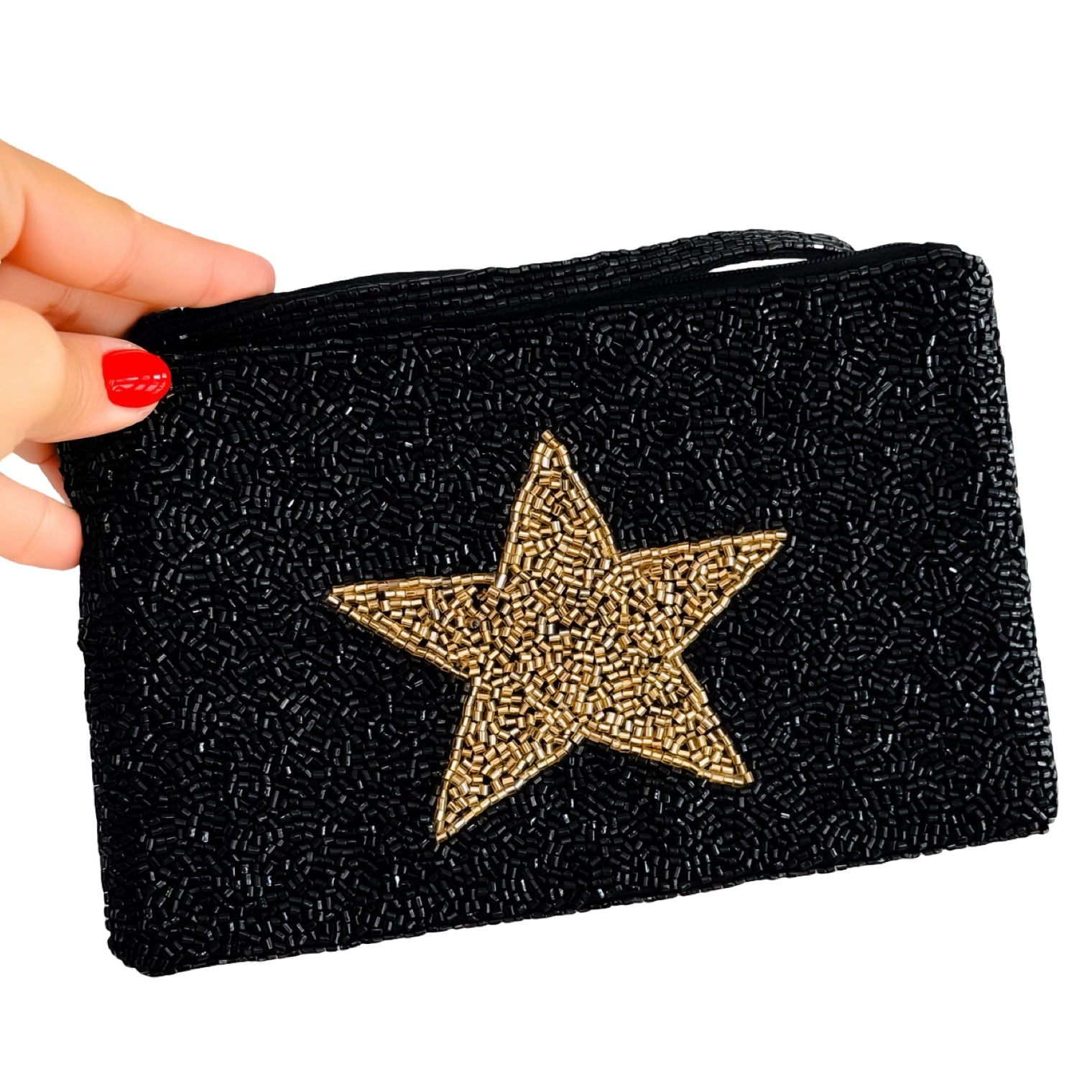 Star Wristlet Beaded Wallet — $24