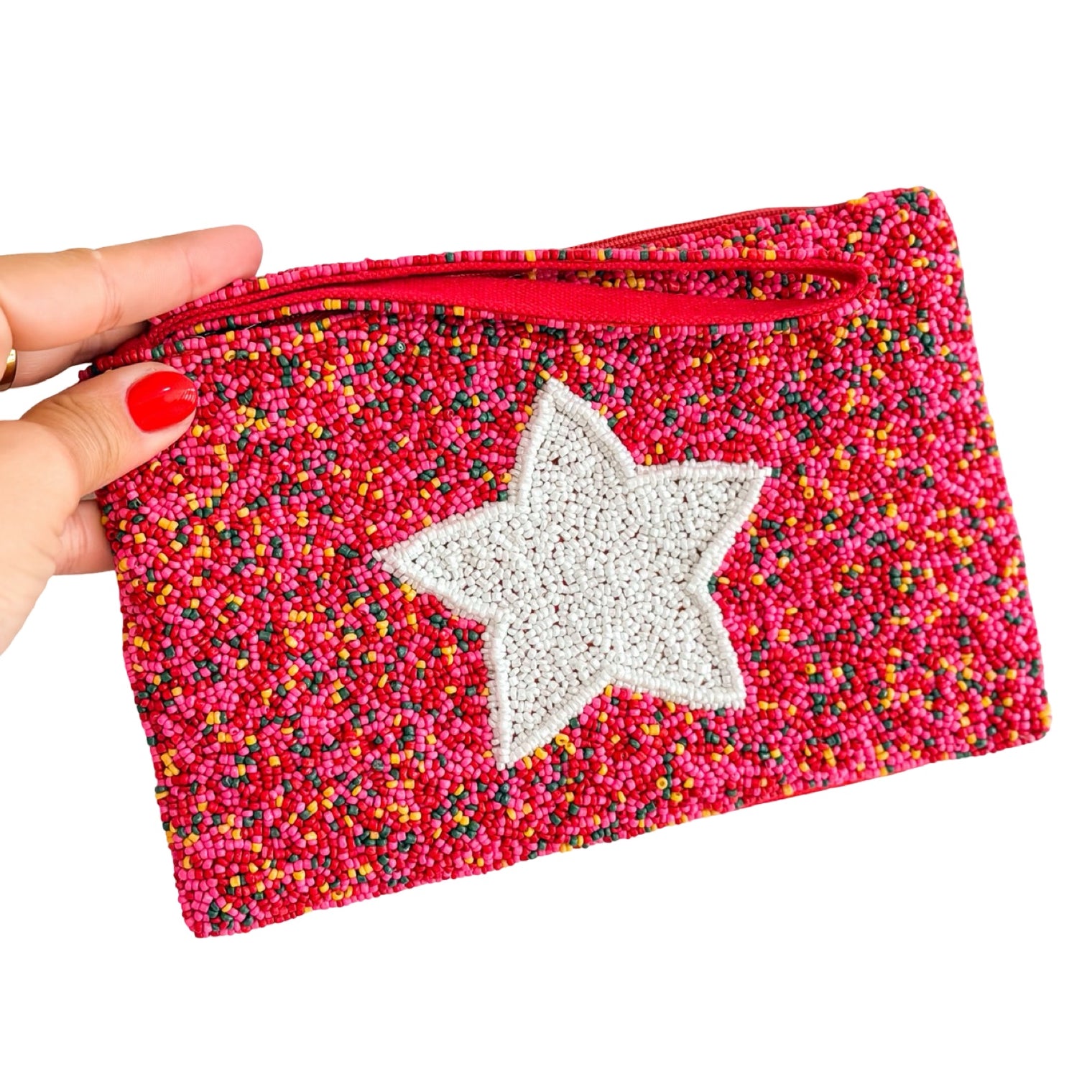 Star Wristlet Beaded Wallet — $24